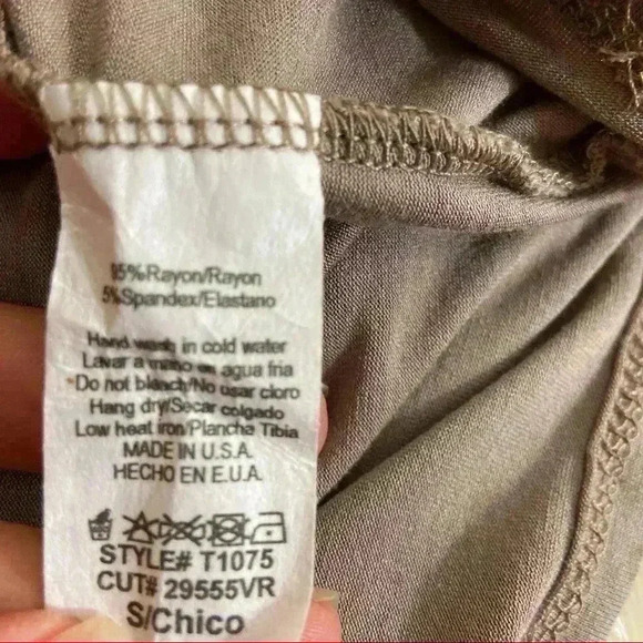 Anthro Annabelle Lavender Western Cowgirl Rayon Ruffle Scoop Peasant Top Size S - Picture 9 of 9